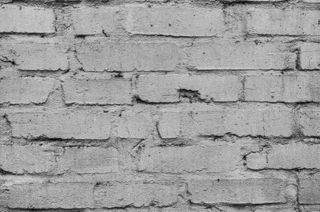 texture of wall from an old brick black and white