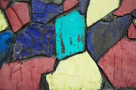 texture colorful bricksの写真素材