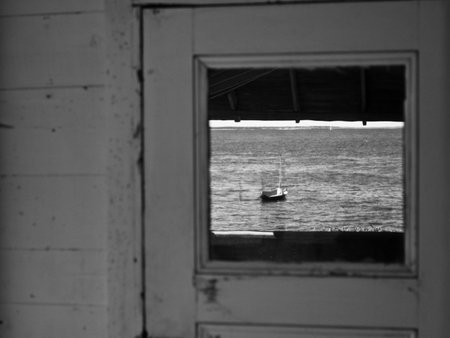 boat through window