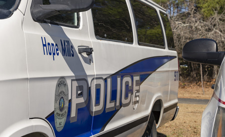 Hope Mills Police Vehicles Fleet readiness for emergency response to community concernsのeditorial素材