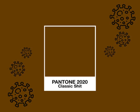 Color of the Year - Classic Shit  2020の写真素材