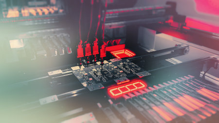 Neural SMT New Generation Chip Concept. Digital technologies for automation of industry.の写真素材