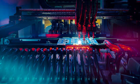 Production of high-tech computer Chips at Semiconductor Crisis.の写真素材
