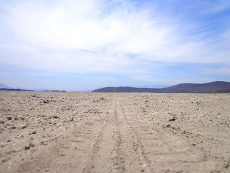 A dry lake の写真素材