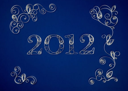 Patterns for the new year in technology kvilling. Handmade.