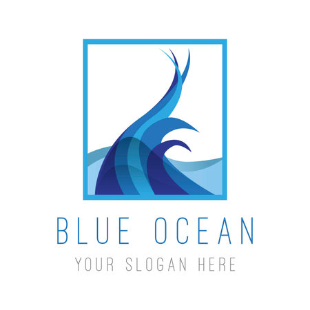 Blue Ocean Logoのイラスト素材