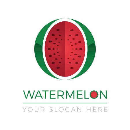 Watermelon Logoのイラスト素材