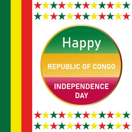Republic of congo independence dayのイラスト素材