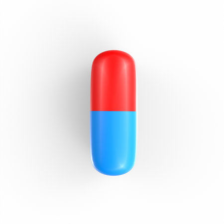 pills on white backgroundの写真素材