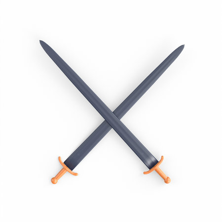 Sword isolated on white backgroundの写真素材