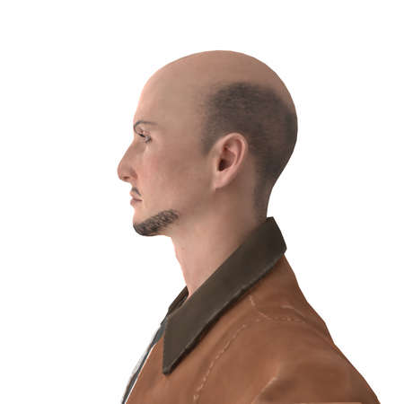 Portrait of a person 3d modelingの写真素材