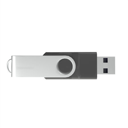usb flash drive isolated on white background