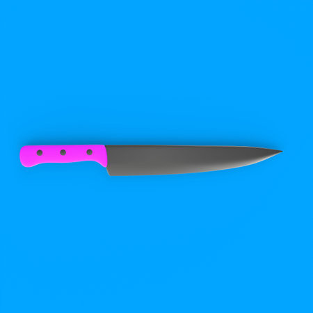 Kitchen knife isolated on background