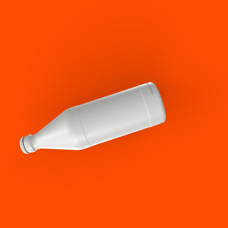 Bottle isolated on backgroundの写真素材