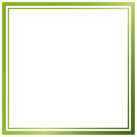 Green border frame deco vector art simple line corner line corner cornerのイラスト素材