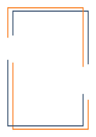 Border frame line deco vector label simple line corner line corner cornerのイラスト素材