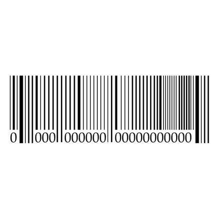barcode icon. Simple illustration of barcode vector icon for webのイラスト素材
