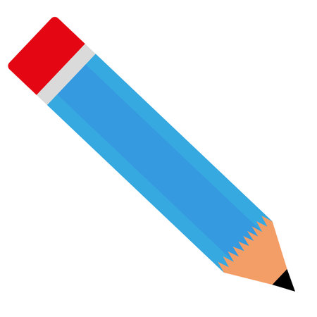Pencil flat icon. Vector illustration on white background. isolated.のイラスト素材