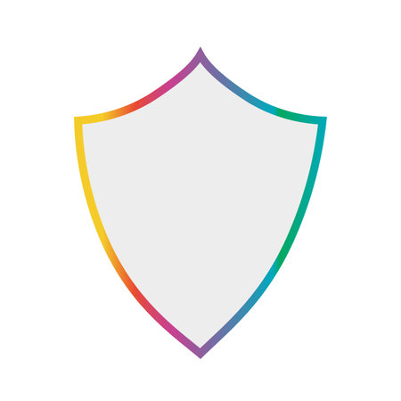 shield security protection icon vector illustration design graphic flat style gradient color symbolのイラスト素材