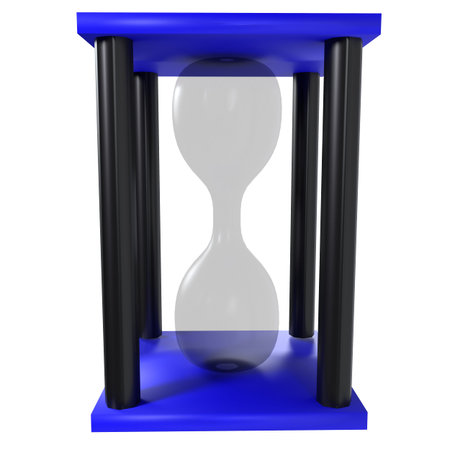 Sand Clock isolated on white background