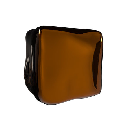 Jelly Cube isolated on white backgroundの写真素材