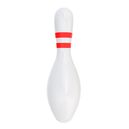 Bowling Pin isolated on white backgroundの写真素材