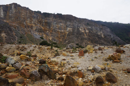 Papandayan Mountainの写真素材