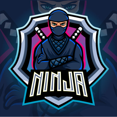 Vector Of Ninja Mascot Esport Logo Id Royalty Free Image Stocklib