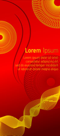 Red and Gold Background for X Bannerのイラスト素材