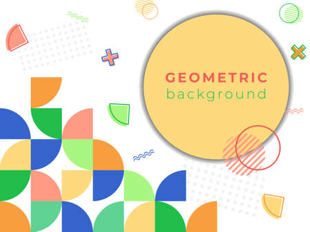 Colorful Curved Geometrical and Simple Background Design Conceptのイラスト素材