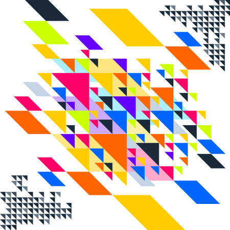 Abstract Colorful Geometric Background Design Concept