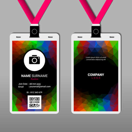 Abstract ID Card Design for Business or Companyのイラスト素材