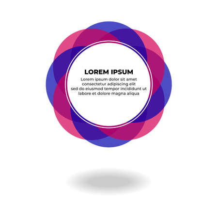 Abstract Circle Background for Quotes Designのイラスト素材