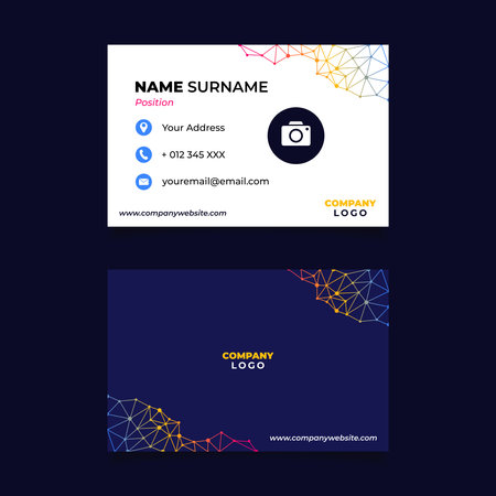 Abstract Name Card Design for Business or Companyのイラスト素材