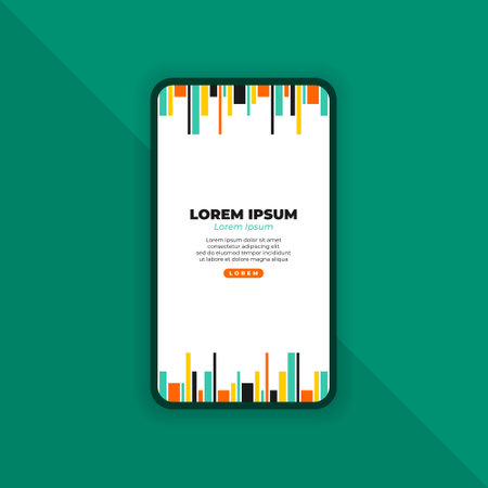 Abstract Background Design for Mobile Landing Pageのイラスト素材