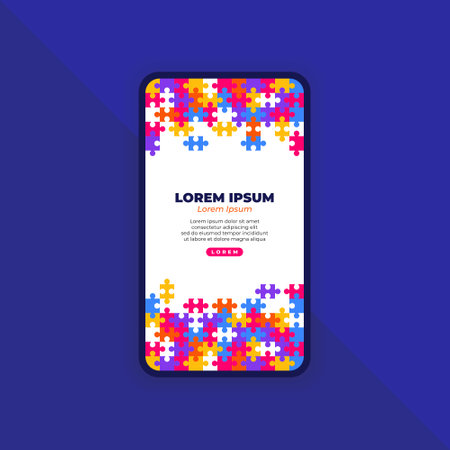 Abstract Background for Mobile Landing Pageのイラスト素材