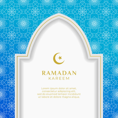 ramadan kareem islamic greeting card vector illustration designのイラスト素材