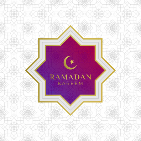 Ramadan Kareem greeting card. Ramadan Kareem background. Vector illustrationのイラスト素材