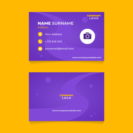 Business card template. Modern Creative and Clean identity Card Vector Illustration.のイラスト素材