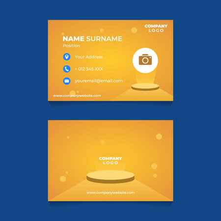 Modern Creative and Clean Business Card Template. Vector Illustration EPS10のイラスト素材