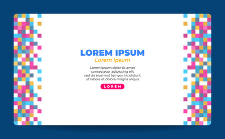 Business card template with colorful geometric background. Vector illustration for your designのイラスト素材