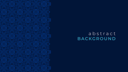 Abstract background with geometric pattern in blue color. Vector illustration for your design. Abstract Islamic Geometric Stroke Pattern Designのイラスト素材