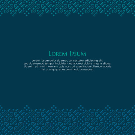 Seamless pattern with ethnic ornament. Vector illustration for your design. Oriental Geometric Ornament Design for Islamic Themeのイラスト素材