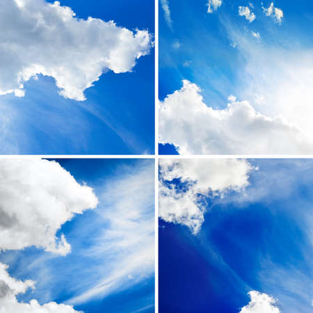 clouds collage の写真素材