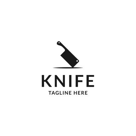 knife logo design for logo templateのイラスト素材
