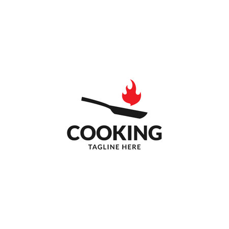 cooking logo design for logo templateのイラスト素材