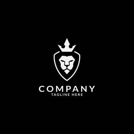 vector design lion logo. logo templateのイラスト素材