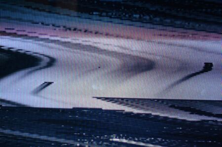 Glitch TV Screenの写真素材