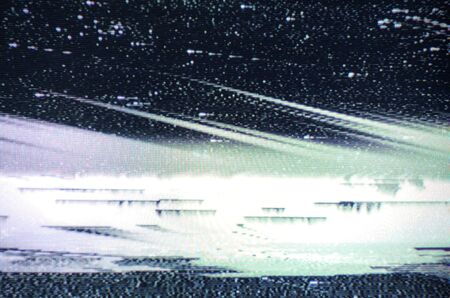 Glitch TV Screenの写真素材