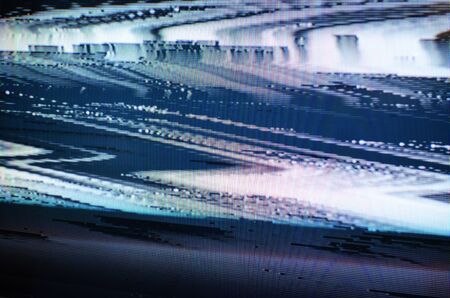 Glitch TV Screenの写真素材